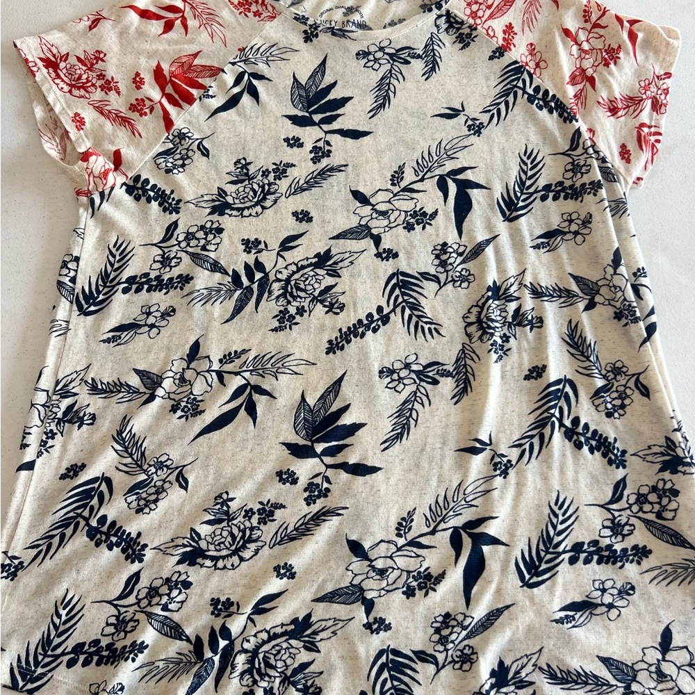 NWOT plus size Lucky Brand Floral Print Top shirt